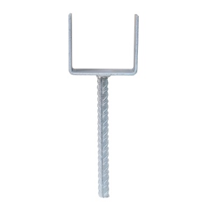 Suport stalp Zilan 100x290x60x4mm, pentru beton, fara cap, 1 bucata, cod 4927 - Img 2