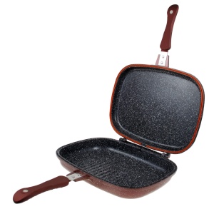 Tigaie dubla Zilan, antiaderenta, diametru 30 cm, 30x22x4.5 cm, ZLN9522