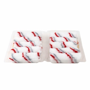 Trafalet Zilan, 10 rezerve poliester, 10 cm, alb+rosu, 750 - Img 2