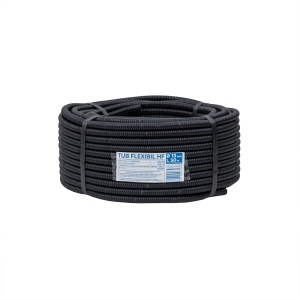 Tub flexibil PVC Zilan, diametru 13mm, lungime 50m, protectie cabluri si conductori electrice, 36x36x12 cm, 1kg, EXT10802 - Img 1
