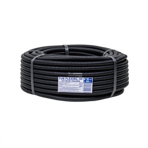 Tub flexibil PVC Zilan, diametru 16mm, lungime 50m, protecție cabluri electrice, greutate 1kg, 36x36x12 cm, EXT10807 - Img 1