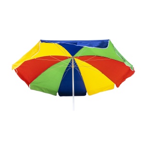 Umbrela de soare Zilan multicolora, 240 cm diametru, 220 cm inaltime, stalp 33 mm, poliester, ajustabila, pliabila, CC9845 - Img 2