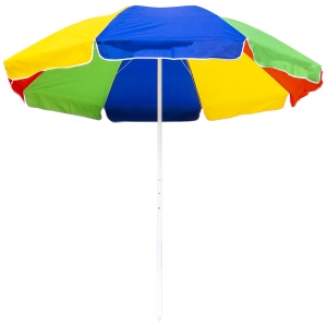 Umbrela de soare Zilan, multicolora, diametru 300cm, inaltime 260cm, stalp 33mm, poliester, 8 spite din otel, CC9844 - Img 4