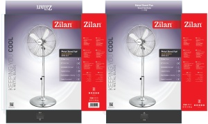 Ventilator inox Zilan cu picior, 50W, oscilatie automata, inaltime reglabila 80-120 cm, 40 cm diametru elice, 3 trepte de putere, ZLN1112 - Img 3