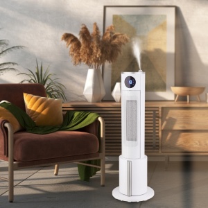 Aeroterma Zilan, 2200W, PTC, 3 setari temperatura, oscillatie larga, 12 ore temporizator, inaltime 74 cm, diametru 17 cm, ZLN5640 - Img 4