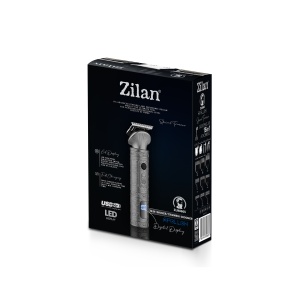Aparat de tuns electric Zilan 16 in 1, reincarcabil, display LED, lama inox, 1/3/5/7mm, incarcare rapida, USB, 21x15x7 cm, 2kg, ZLN8665 - Img 4