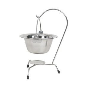 Ceaun mini Zilan din inox, 0.8L, cu suport si lingura, robust, usor de curatat, alimentare gaz+electrica, 0.8L, EXT7228_3 - Img 3
