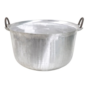 Ceaun tuci aluminiu alimentar Zilan, capacitate 60L, fund rotund, cu manere, 60x60x30 cm, EXT10304_1