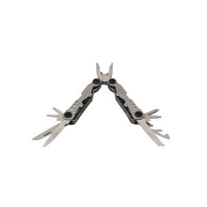 Cleste multifunctional pliabil Z-TOOLS, cu husa, 13x8x5 cm, 2kg, lung, standard, de sarma, deschizator de sticle, desfacator de conserve, fierastrau, cutit, surubelnita dreapta S+surubelnita dreapta L+pila+cheie pentru biti, ZTS8275 - Img 1