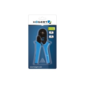 Cleste sertizare auto-reglabil HOGERT pentru pini de capat, lungime 17.5cm, latime 7.5cm, HT1P190 - Img 2