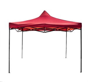 Cort pavilion metalic Zilan, impermeabil, 3x3m, rosu, structura otel, 17kg, CC9849_rosu - Img 1