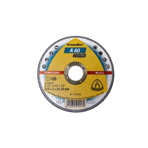 Disc debitare Klingspor A60 Extra, 115x1x22.23mm, inox, metal, 80 m/s, 13.300/min, D262936