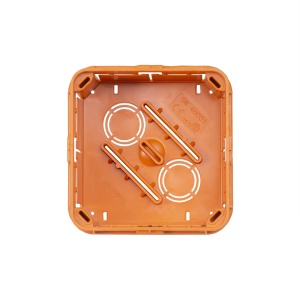 Doza de legatura Gewiss, montaj incastrat, 92x92x45mm, IP40, capac alb, culoare rosie, Gw48001 - Img 3