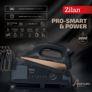 Fier de calcat Zilan cu statie, 3300W, negru, incalzire 35 sec, capacitate recipient 1.5L, 25x13x14 cm, ZLN4261 - Img 2