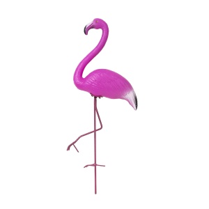 Flamingo decorativ Zilan, 65 cm, plastic, accesorii pentru gradina, EXT6072