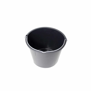Galeata Z-tools, plastic flexibil, 5L, 220x220x0 mm, maner metal, negru, ZLN9596 - Img 2