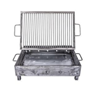 Gratar carbune Z-tools, metal, inox alimentar, 50x35x65 cm, ZTS5485 - Img 3