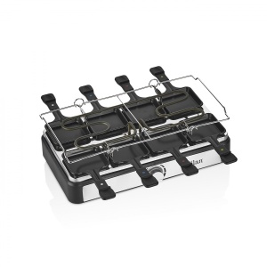 Gratar electric Zilan 3 in 1, 1400W, antiaderent, inox, 8 tigai raclette, 1l, 16cm, 10x10cm, ZLN8856 - Img 4