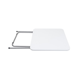 Masa plianta Zilan cu blat mdf, 60x60x72 cm, alb + 4 scaune pliant, metal, ZLN7002_4S - Img 3