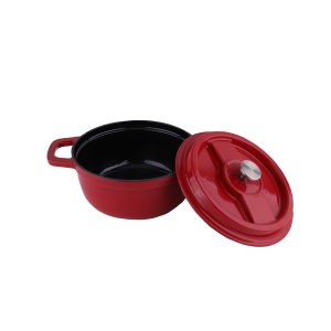 Oala din fier turnat Zilan, capacitate 2.6L, compatibila inductie, gaz, electric, cuptor 280 grade C, 22cm diametru, 10cm inaltime, ZLN0941 - Img 2