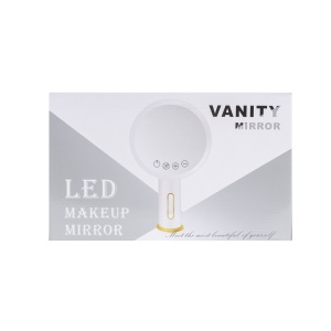 Oglinda make-up Z-TOOLS cu LED, control touch, rotativa, intensitate reglabila, diametru 19cm, 36x22x11 cm, 31.5cm, ZTS8678 - Img 4