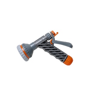 Pistol de udat Zilan cu 6 functii, reglabil 1/2', plastic, gri portocaliu, ZTS5541 - Img 3