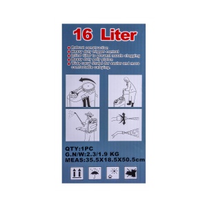 Pompa de stropit Z-tools, 16L, albastru/galben, plastic, 36x19x52 cm, 2.4 kg, ZLN2707 - Img 8
