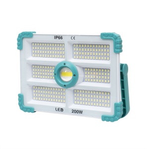 Proiector LED Zilan 200W solar si USB, 280 leduri, telecomanda, IP66, 27x20x5.5 cm, ZTS8212 - Img 3