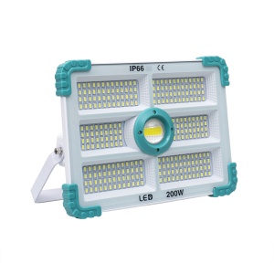 Proiector led Zilan cu incarcare solara, 200W, 280 leduri SMD, telecomanda, IP66, 27x20x5.5 cm, ZTS8211 - Img 4