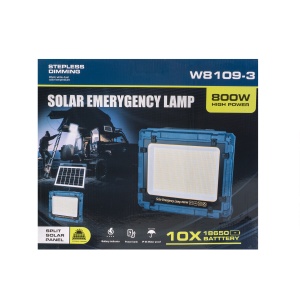 Proiector led Zilan cu incarcare solara si USB, 800W, IP66, 37x31x8 cm, ZTS8964 - Img 2