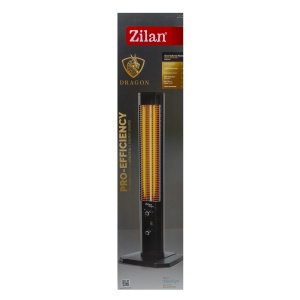 Radiator electric Zilan, 1800W, 1 element, negru, 115x105x115 cm, ZLN3123 - Img 2