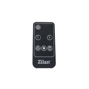 Radiator electric Zilan, 2200W, design turn, pentru incaperi pana la 25 m², negru, 74x21x21 cm, ZLN2076 - Img 4
