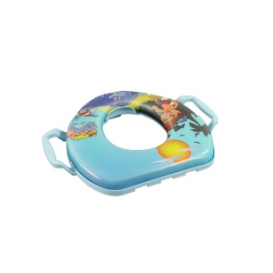 Reductor WC copii Zilan, cu manere, burete moale, dimensiuni 30x28 cm, plastic, ZLN3835 - Img 3