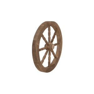 Roata decorativa din lemn Zilan, diametru 47 cm, 64x2x65 cm, 2.1kg, EXT10229 - Img 3