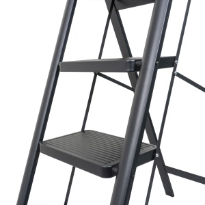 Scara pliabila Zilan cu 4 trepte, metal, inaltime 106.5cm, latime 86cm, suport 150kg, ZTS8184 - Img 3