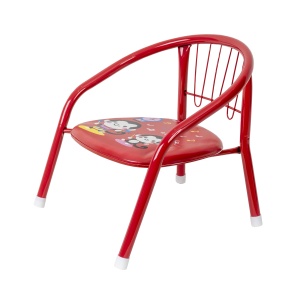 Scaun Zilan pentru baieti si fete, metal, rosu, asamblat, 35x34x35 cm, max 25 Kg, 1717_rosu - Img 2