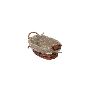 Set 3 cosuri de rachita Zilan, ovale, cu manere, 36x29x18 cm + 32x23x16 cm + 26x17x13 cm, maro inchis, ZTS8429 - Img 6