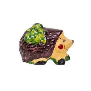 Set decor gradina Zilan, pitic 20 cm + pitic 30 cm + ciuperca 15 cm + arici 12 cm, ceramic, EXT10243 - Img 5