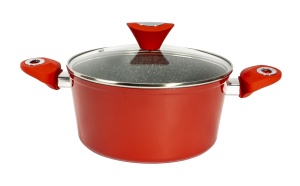 Set oale Zilan 9 piese, aluminiu, interior granit, 18x20x24x26x28 cm, 13 cm inaltime, ZLN3260 - Img 5