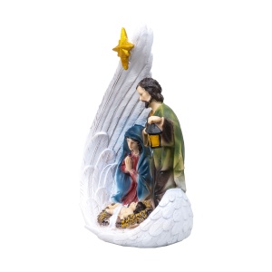 Statueta decorativa Zilan Famila Sfanta, inaltime 25cm, latime 15cm, lungime 26cm, 1.5kg, ZTS8048 - Img 2