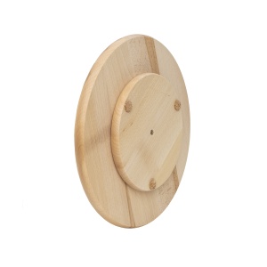 Tava rotativa Zilan, din lemn de fag, 5 compartimente, rotund, 33 cm, maro, EXT10029 - Img 3