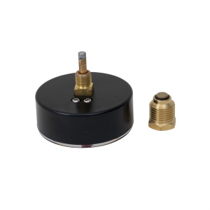 Termomanometru axial Zilan 1/2", presiune maxima 6bar, temperatura maxima 120°C, diametru 8cm, 9x8x9 cm, cod EXT10540003 - Img 2