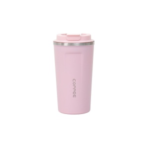 Termos Zilan 380ml inox, indicator temperatura, inchidere ermetica, roz, 18x10x10 cm, ZTS8438_2 - Img 1