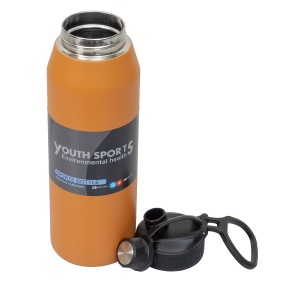 Termos Zilan YOUTH SPORTS, inox 1L, portocaliu, 27x8.5x9 cm, ZTS8446_3 - Img 3
