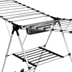 Uscator rufe pliabil Zilan, aluminiu, 108x63 cm, suprafata uscare 24m, 2.5 kg, ZLN0652 - Img 3
