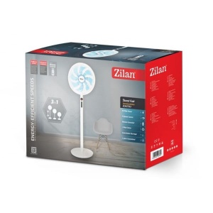 Ventilator cu picior Zilan, 3 in 1, 9 trepte de viteza, putere 60W, oscilatie 90°, inaltime reglabila max 130 cm, diametru gratar 40 cm, temporizator 1-10 ore, telecomanda inclusa, ZLN3765 - Img 7