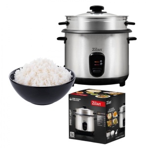 Aparat de gatit 2 in 1 Zilan, orez si aburi, Putere 500W, Capacitate 1.5L, Dimensiuni 21.2x21.2x30 cm, ZLN9570 - Img 2