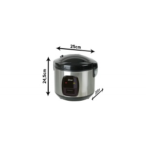 Aparat de gatit cu aburi Zilan, 1.5L, putere 500W, inox/negru, 21.2 cm diametru, 11 cm inaltime, ZLN2793 - Img 3