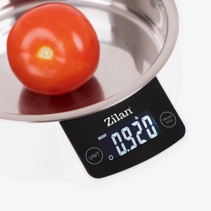 Cantar digital Zilan, 5 Kg, display LCD, plastic, inox, 900 ml, alb, 1x1x2 cm, ZLN2977 - Img 2