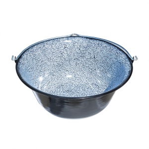 Ceaun smaltuit Zilan, 25L, otel emailat, antiaderent, usor de curatat, pentru gaz + electrica + flacara deschisa, 7225 - Img 2